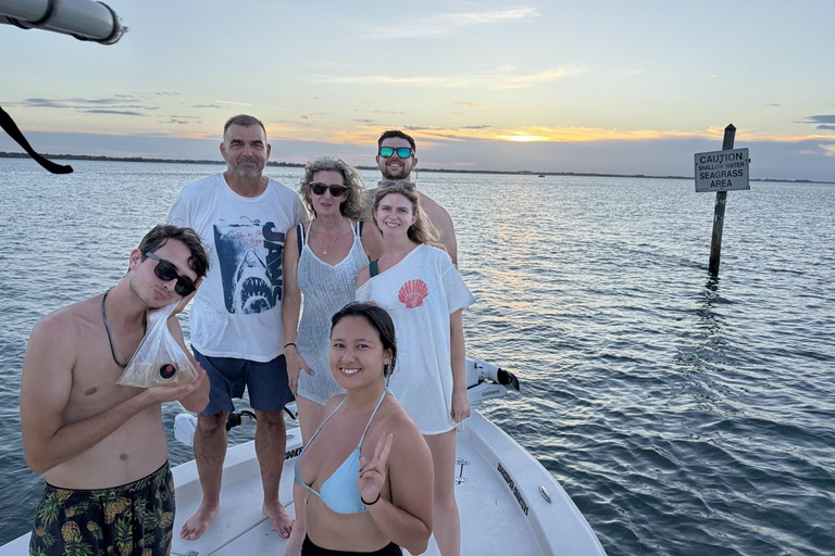 Melbourne Beach: Private Sunset Boat Tour at Sebastian Inlet