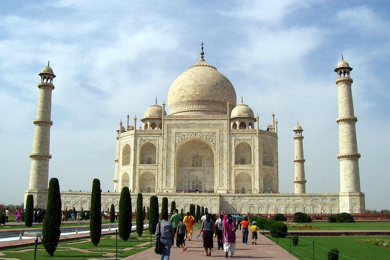 Depuis l&#039;aéroport de Delhi : Visite privée du Taj Mahal et du Fort d&#039;AgraVisite avec billets d&#039;entrée