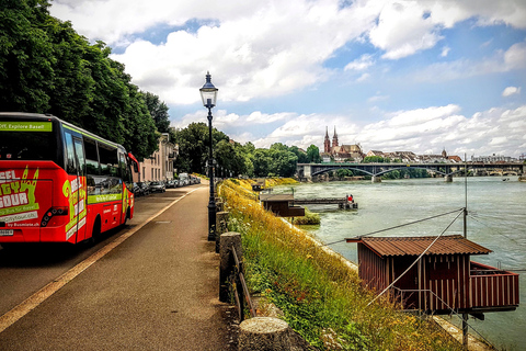 Basel: Sightseeingbusstur med audioguide