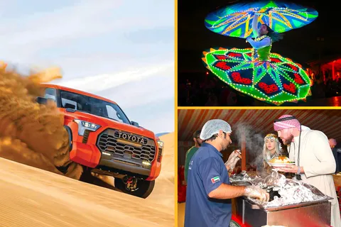 Dubai: Tour mit BBQ Dinner, Kamelritt und traditioneller Show