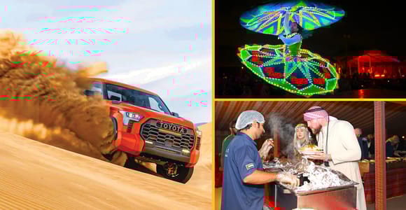 Dubai: Tour mit BBQ Dinner, Kamelritt und traditioneller Show