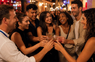 Nizza: Geführte Kneipentour mit Getränke-Specials und Spielen