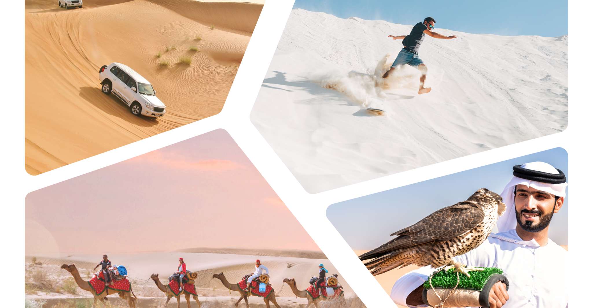Doha: Dune Safari, Camel Ride, & Sandboarding with Transfer photo 1