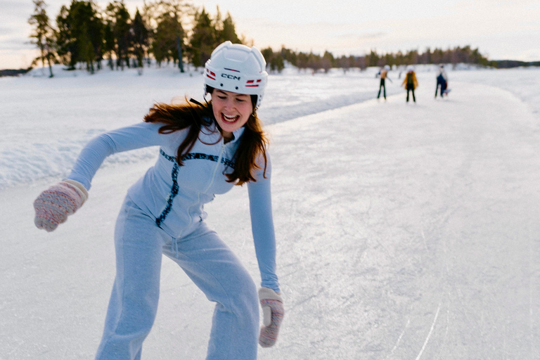 From Saariselkä: Ice-skating on Frozen Lake Inari From Saariselkä: Ice-skating onFrozen Lake Inari NO TRANSFER