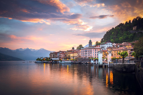 From Milan: Full-Day Trip to Como and Bellagio Public Boat cruise