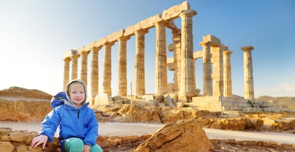 Von Athen aus: Tagesausflug zum Kap Sounion bei Sonnenuntergang