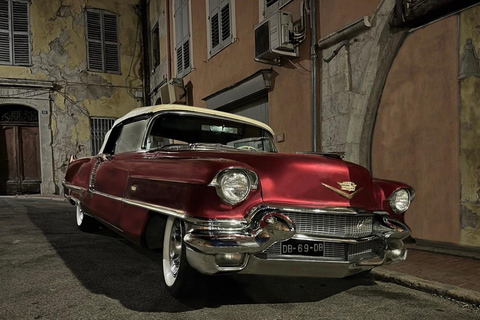 Cannes: Tour Cannes & Antibes in a 1956 Cadillac Cabriolet Private hire