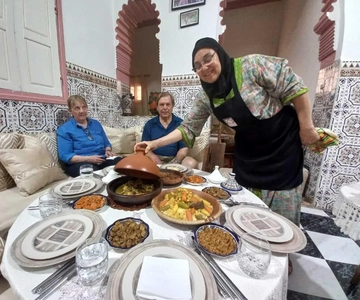 Rabat: Aula de culinária em casa de uma família