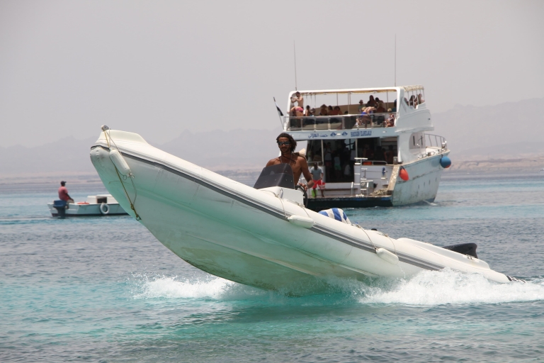 Hurghada: Prywatna łódź motorowa na wyspę Orange i Paradise IslandGrupowa łódź motorowa do zatoki Orange i na rajską wyspę