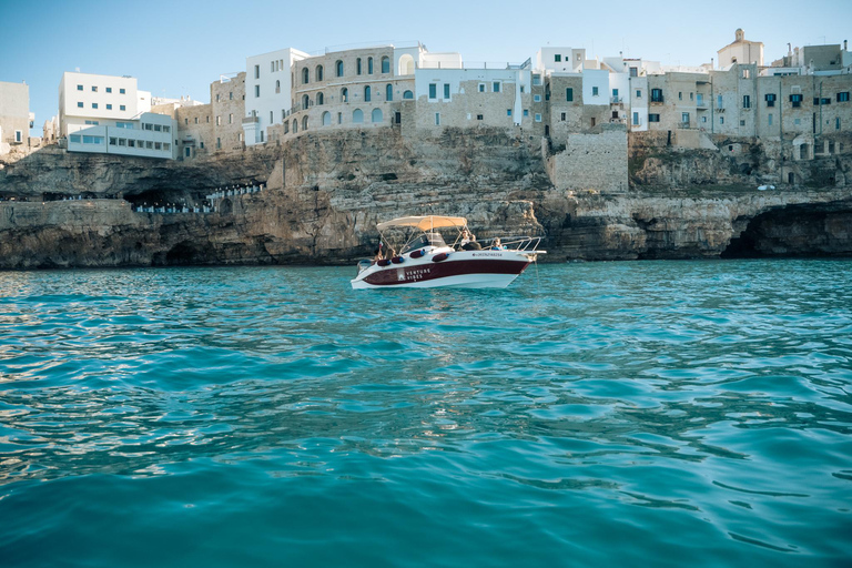 Polignano Sea Caves: Boat Tour with Snorkeling & Aperitif Sea Caves Boat Tour from San Vito