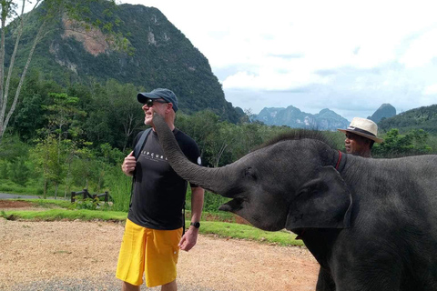 Krabi: Spływ kajakowy Amazon Klong Srakaew i karmienie słoni