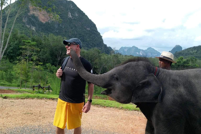 Krabi : Kayak sur l'Amazone Klong Srakaew et nourrissage des éléphants