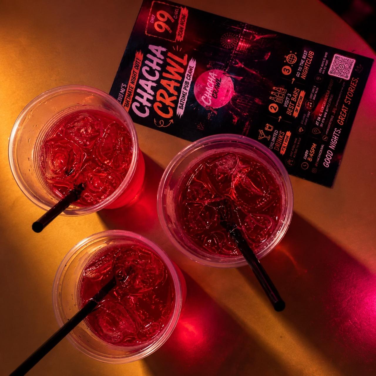 ChaCha Crawl Batumi: Geführte Kneipentour mit unbegrenzten Getränken