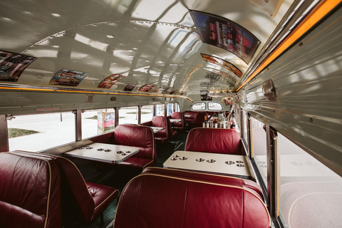 Munich: Dinner Hopping Tour, 3-Course Menu in a US School Bus through the City