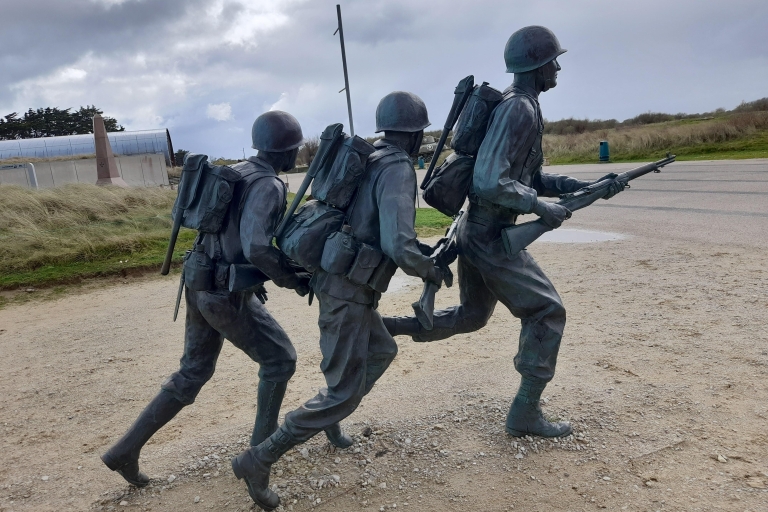 Visite privée des plages du débarquement en Normandie - secteur américain au départ de BayeuxBayeux ou Caen : Excursion d'une journée privée sur les plages et l'histoire du débarquement