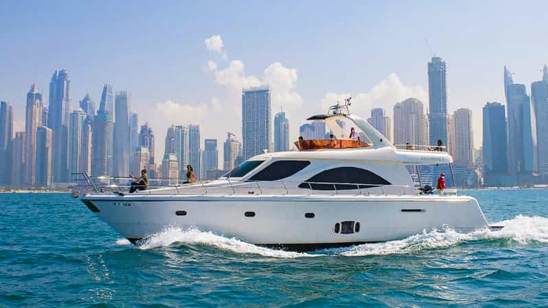 dubai marina luxury yacht tour with breakfast or bbq