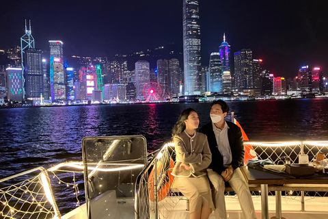 Hong Kong: Victoria Harbour of Symphony of Light Show CruiseHappy Hour - Victoria Habour Night Cruise (Tsim Sha Tsui)