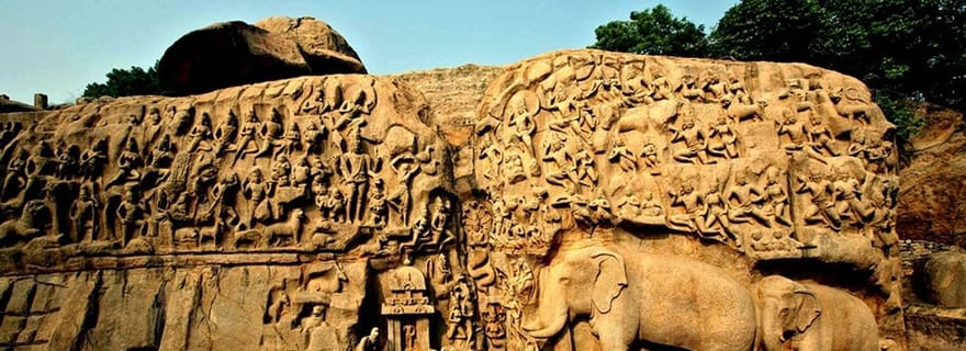 Da Chennai: Tour privato di un giorno a Kanchipuram e Mahabalipuram