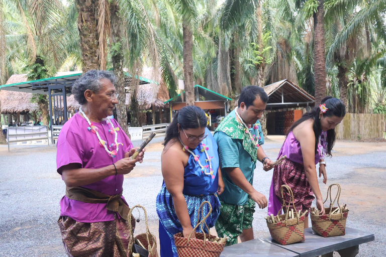 Krabi: Elephant Feeding Program with Traditional Thai Dress
