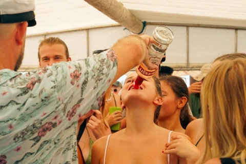 Gili Islands: Party Boat Tour with DJ and Swim Stops