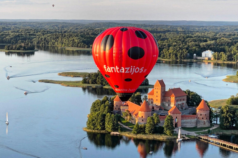 Trakai Hot Air Balloon Flight with Champagne & Small Gifts