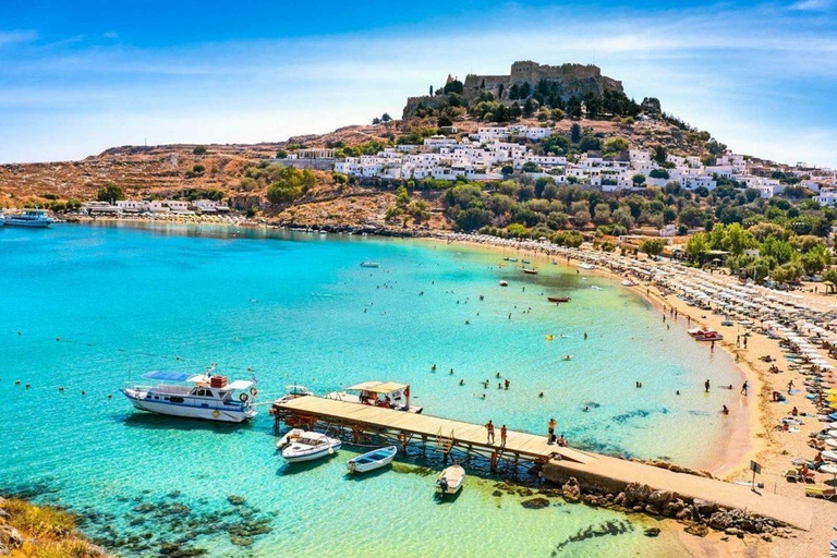 From Rhodes: Bus Tour to Lindos and the Seven Springs