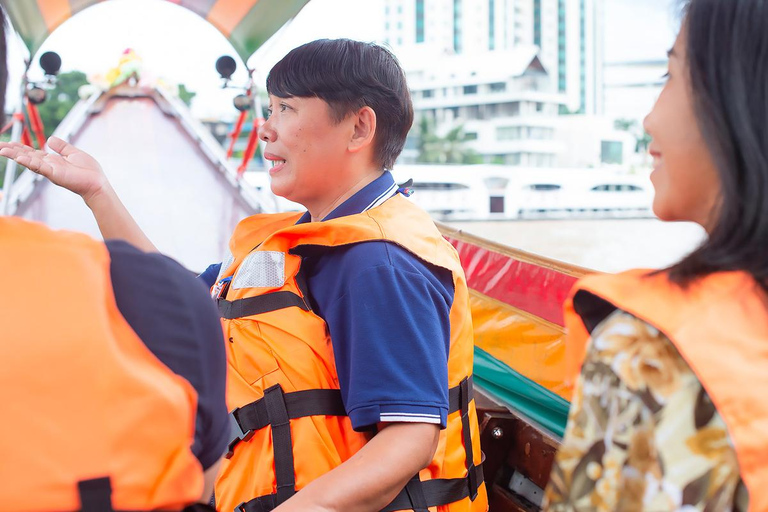 Bangkok: Big Buddha & Canal Longtail Boat Sightseeing Tour Join In Day Tour