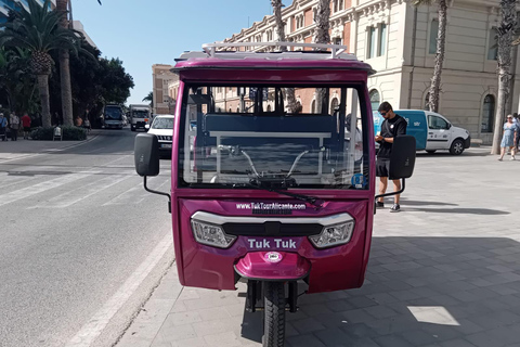 Alicante: Tuk Tuk Tour Elektrisch 60 Minuten Elektrisch