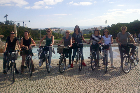 Lisbona centro: tour guidato di 3 ore in bici elettrica