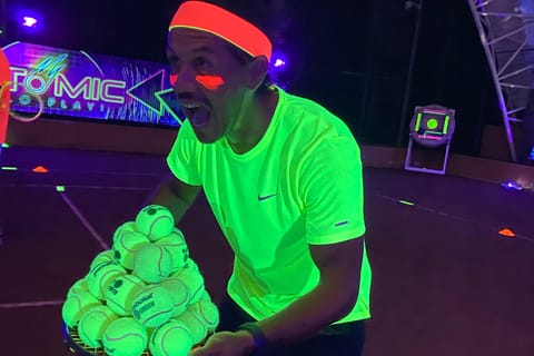Cancun: Glow Tennis Experience, Private Group