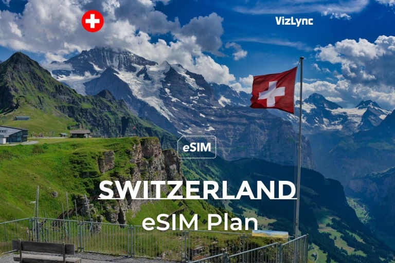 Schweiz eSIM | High Speed Datenplan OptionenSchweiz: eSIM 30-Tage-Datenplan mit 5 GB