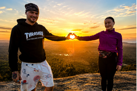 Sigiriya: Pidurangala Rock Sunrise / Sunset Hike with Pickup Sigiriya: Sunrise or Sunset Lion Rock Guided Climb