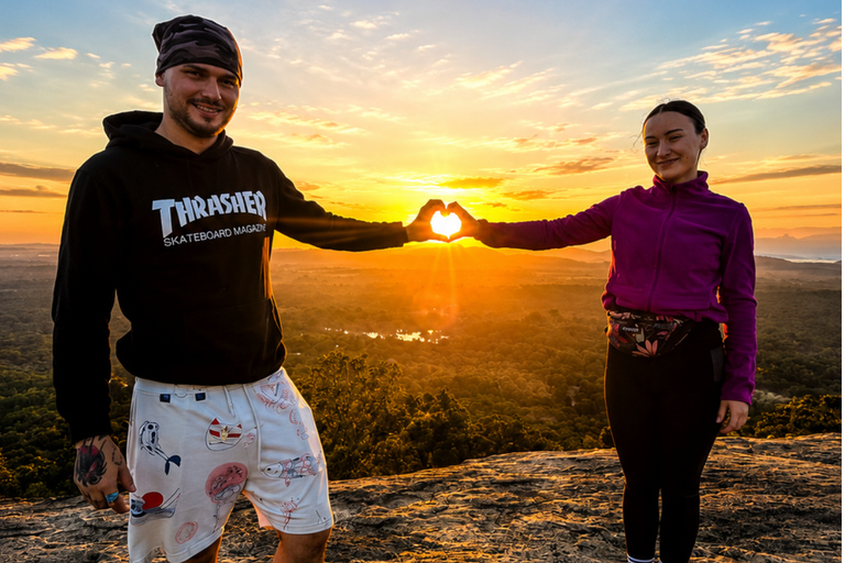 Sigiriya: Pidurangala Rock Sunrise / Sunset Hike with Pickup Sigiriya: Sunrise or Sunset Lion Rock Guided Climb