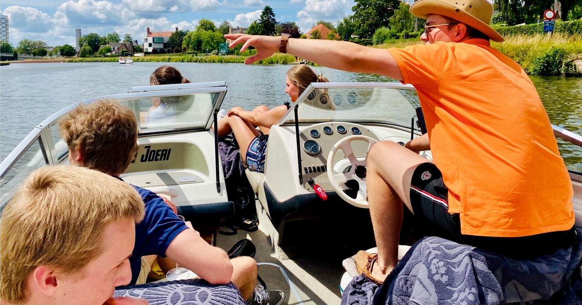 Kortrijk: Boat trip with DJ Joeri (speedboat - guided tour) | GetYourGuide