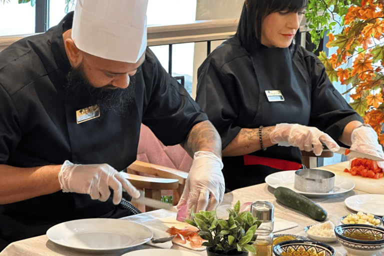 Clase de Cocina Marroquí Marrakech con trasladoClase de Cocina Marroquí Marrakech en Chouf l'Or con recogida