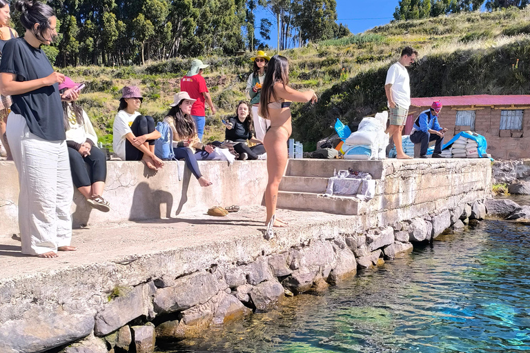 Dive into Uros and Taquile with a workshop, lunch, and a swim in Lake Titicaca