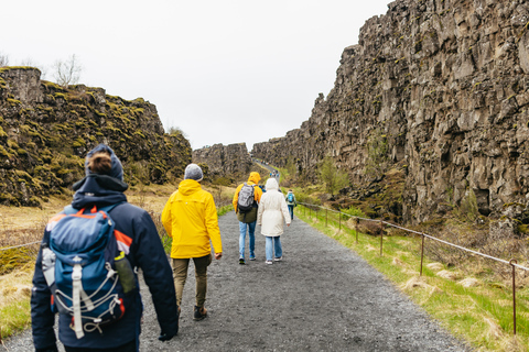 Från Reykjavik: Gyllene cirkeln &amp; Blå lagunen med dryck