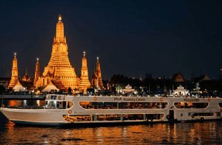 Bangkok: Wat Pho & Wat Arun - Tour mit Dinner-Bootsfahrt