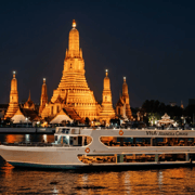 Bangkok: Wat Pho & Wat Arun Tour with Dinner Cruise Bangkok: Wat Pho & Wat Arun Tour with Dinner Cruise