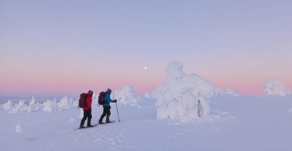 Levi: Morning wake-up by snowshoes