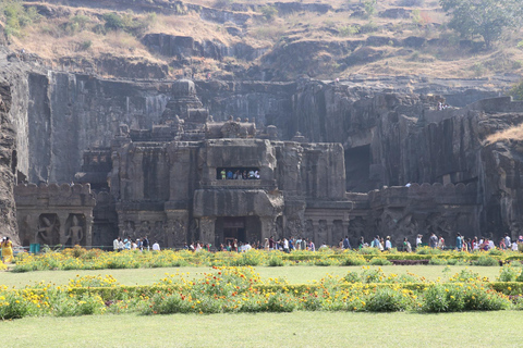 Mumbai to Ajanta & Ellora : Day Tour with Flights Included Private Tour Package with Transport, English Guide & Flight.