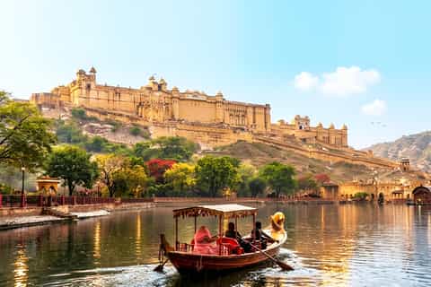 Jaipur Half-Day: Flower Market, Amber Fort & Enjoy Boat Ride