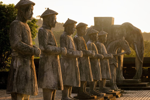 Hue : Royal Tombs Tour with Thien Mu pagoda & Dragon Boat 2 Royal Tombs and Dragon Boat with English-speaking guide