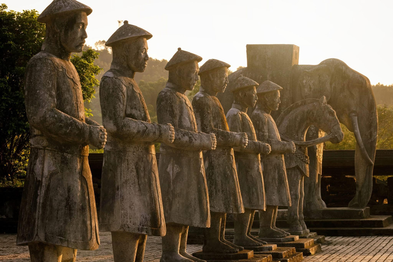 Hue : Royal Tombs Tour with Thien Mu pagoda & Dragon Boat 2 Royal Tombs and Dragon Boat with English-speaking guide