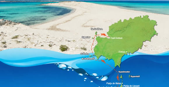 From Sant Antoni: Roundtrip Boat Transfer to Formentera