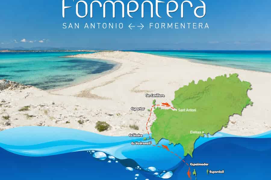 Von Sant Antoni: Hin- und Rückfahrt mit dem Boot nach Formentera. Foto: GetYourGuide