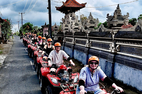 Ubud: Gorilla Face ATV Quad Bike Adventure with Lunch Tour with Tandem Bike and Hotel Transfer