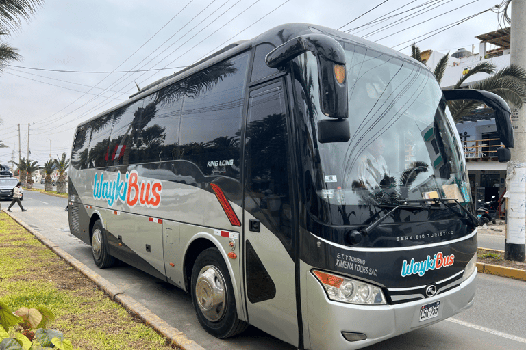 Autobus Huacachina - Ica do Limy (z: Huacachina)