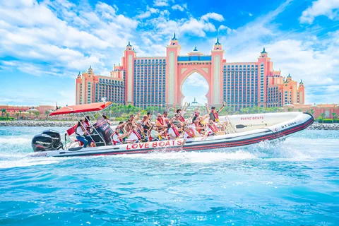 Dubai: Passeio turístico de lancha rápida com guia de turismo ao vivo