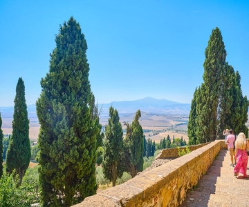 Z Florencji: Val D'Orcia Tour z degustacją wina